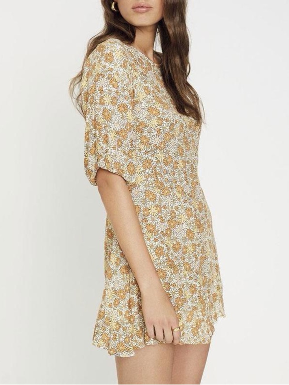 Faithful the Brand Floral Jeanette Mini Dress Cottagecore 70s Size 4
